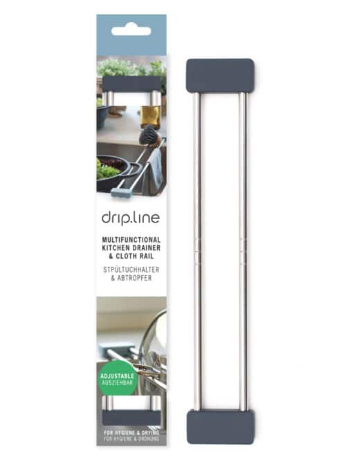 drip.line 4-in-1 keuken afdruiprek & doekrekje grijs