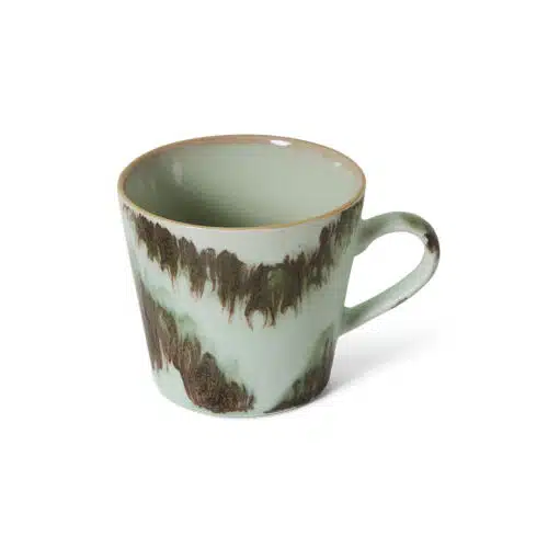 HKliving 70's Ceramics Cappuccino Mug -Tide