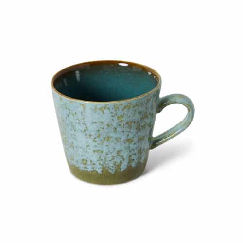 HKliving 70's Ceramics Cappuccino Mug - Verdigris