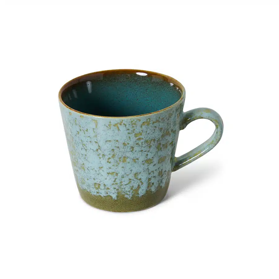 HKliving 70's Ceramics Cappuccino Mug - Verdigris