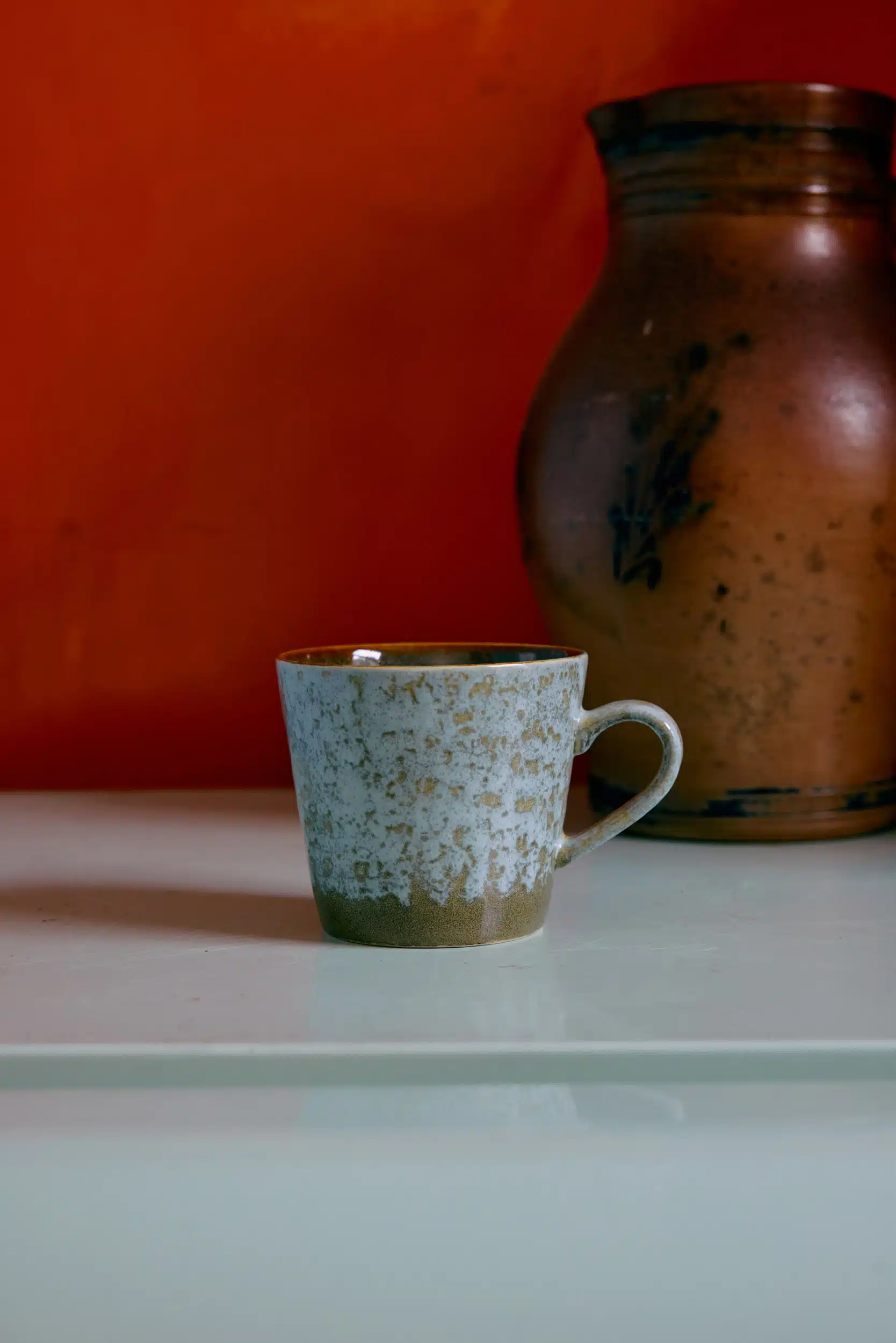 HKliving 70's Ceramics Cappuccino Mug - Verdigris