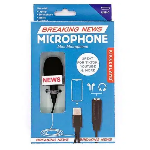 KIKKERLAND Breaking News Mini Microfoon