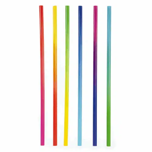 KIKKERLAND herbruikbare plastic rietjes gradient