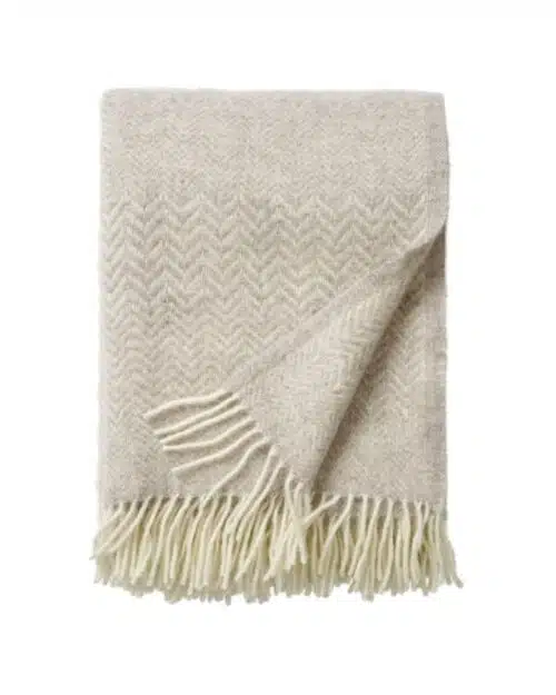 Klippan Plaid Velvet - 100% lamswool greige