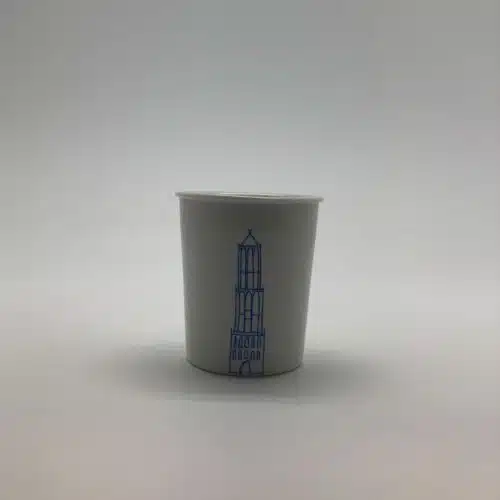 Bam keramiek Koffie beker domtoren blauw 250 ml