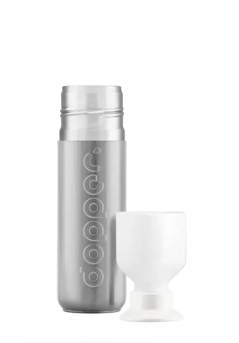 dopper thermosfles 350ml silver