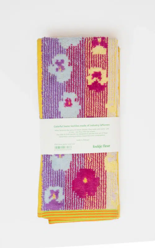 Foekje fleur Guest towel duo pansy velour #54