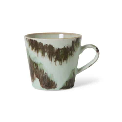 HKliving 70's Ceramics Cappuccino Mug -Tide