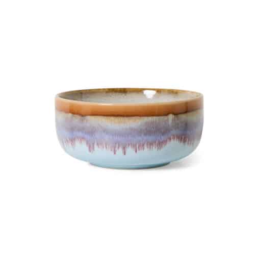 HKliving 70's ceramics dessert bowl ash
