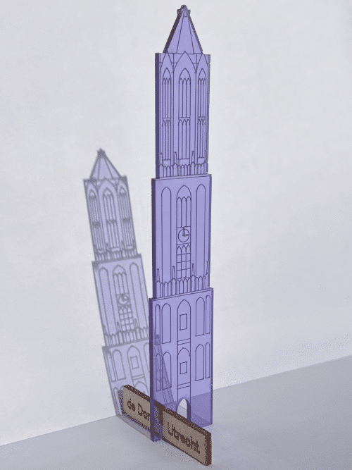 JUDS Plexiglas Domtoren staand 21 cm paars