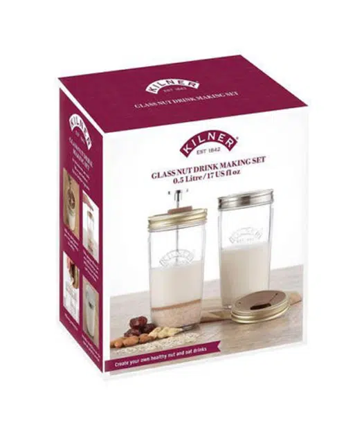 Kilner set plantaardig melk maken