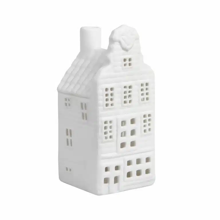 &klevering grachtenpand waxinelichthouder tulp