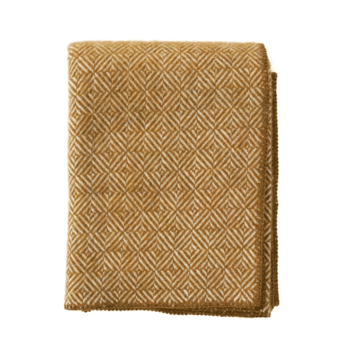 Klippan Plaid Diamonds 100% lamswool caramel