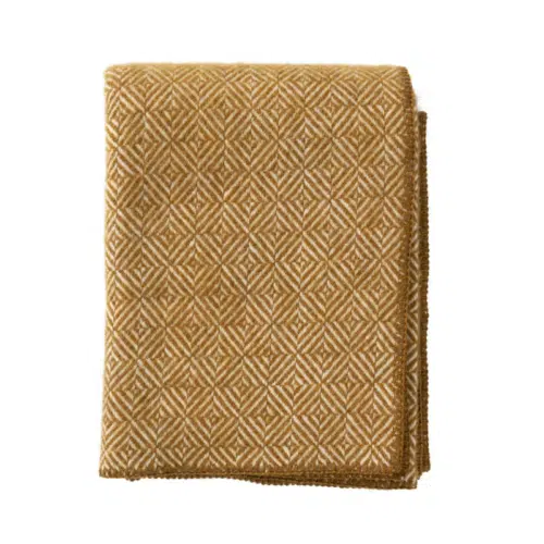 Klippan Plaid Diamonds 100% lamswool caramel