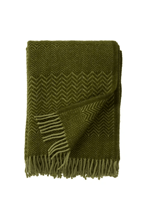 Klippan Plaid Velvet - 100% lamswool basil