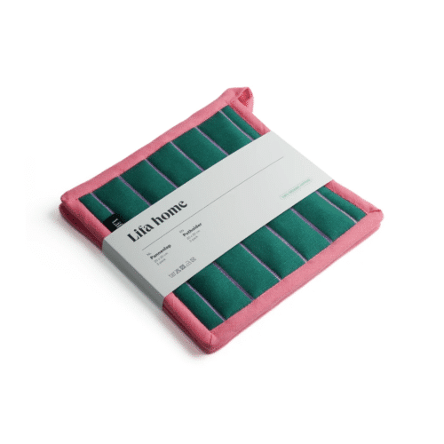 Lifa home Pannenlappen set vivid groen/paars