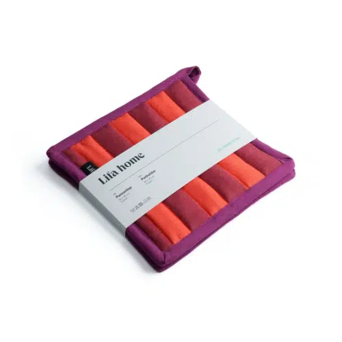 Lifa home Pannenlappen set vivid rood/oranje