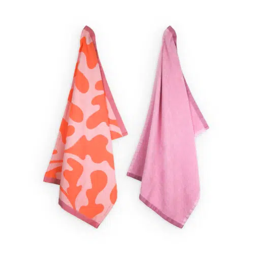 Lifa Home Theedoek en handdoek coral kiss