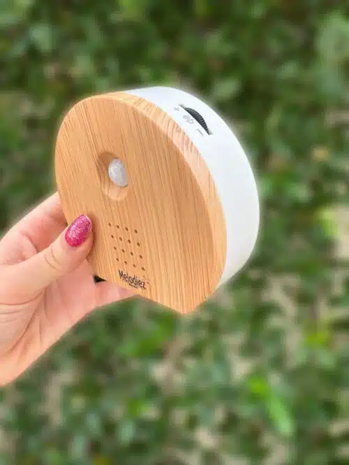 Melodiez vogelhuisje met geluid licht hout