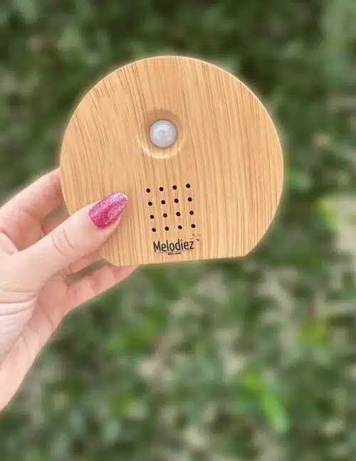 Melodiez vogelhuisje met geluid licht hout