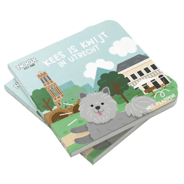 NOOX x KECK & LISA Kees is Kwijt in Utrecht boek met flappen