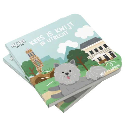 NOOX x KECK & LISA Kees is Kwijt in Utrecht boek met flappen