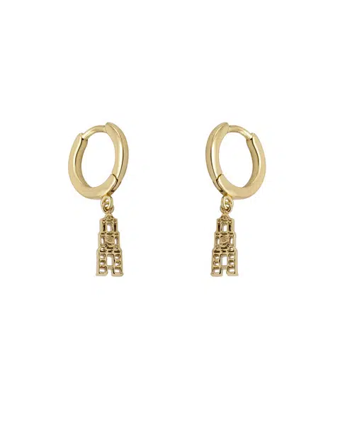 Riverstones Oorbellen de Dom Utrecht goud