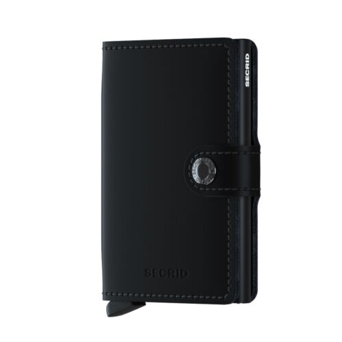SECRID Matte miniwallet zwart