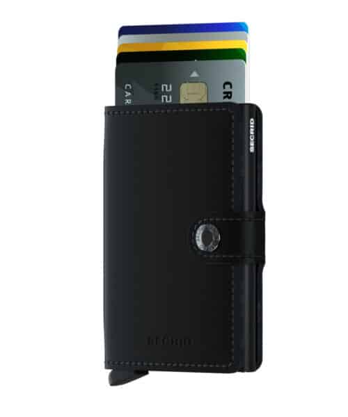 SECRID Matte miniwallet zwart