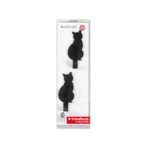 Trendform Haak magnetisch black cat - Set van 2