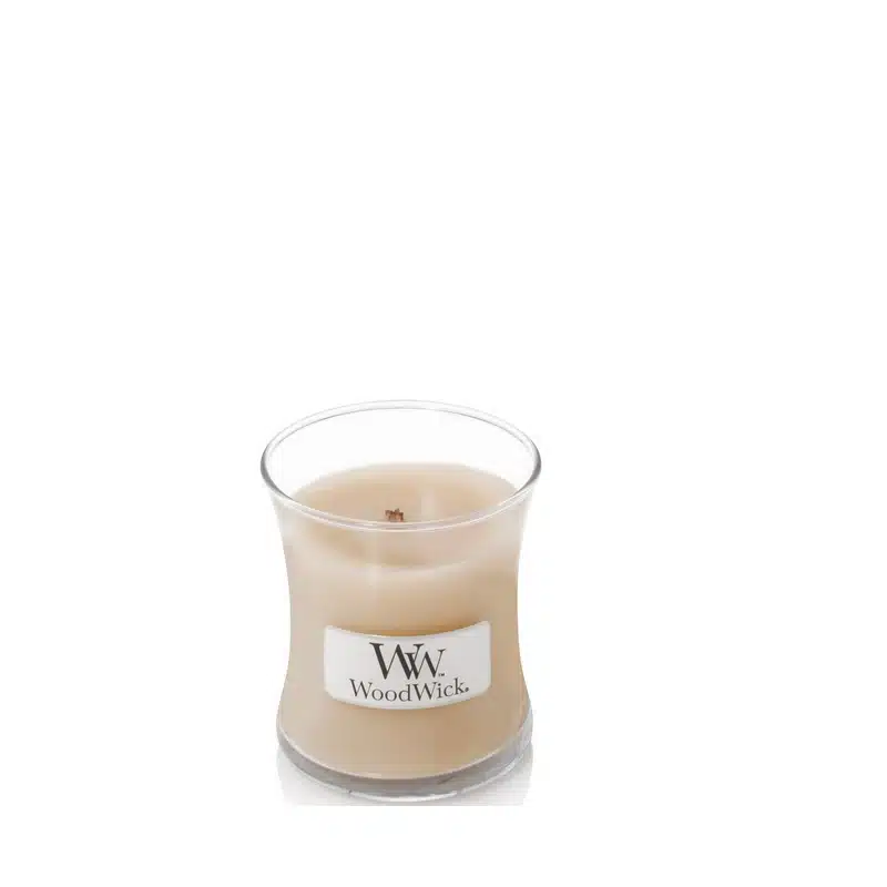 Woodwick White honey kaars mini