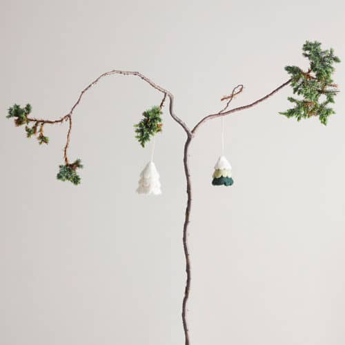 aveva kleine hanger kerstboom wit