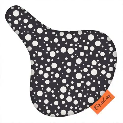 BikeCap zadelhoes dots black & white