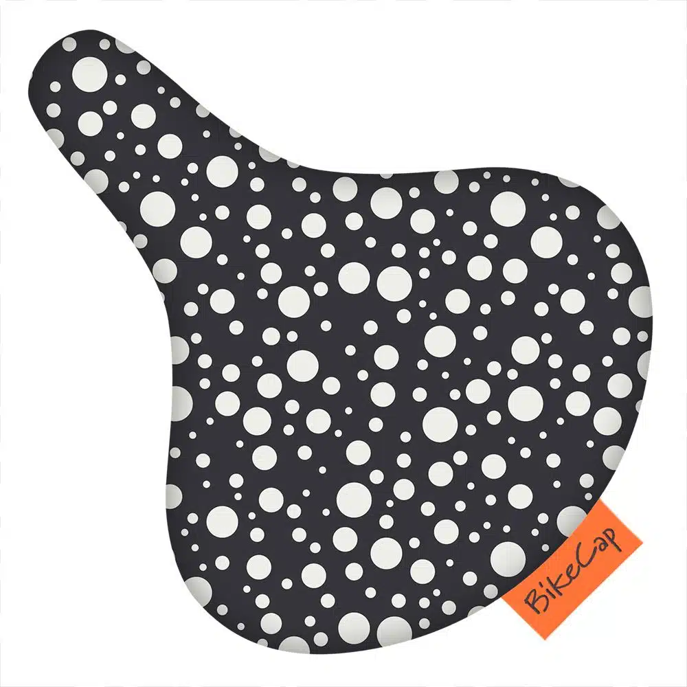 BikeCap zadelhoes dots black & white