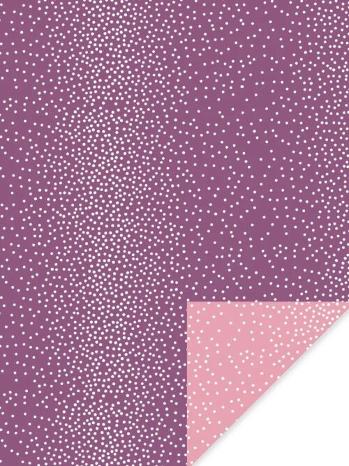 Cadeaupapier mini dots purple/pink