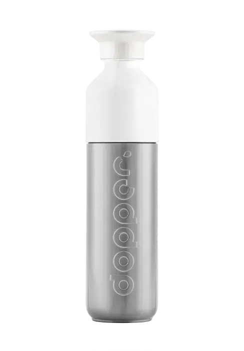 dopper thermosfles 350ml silver
