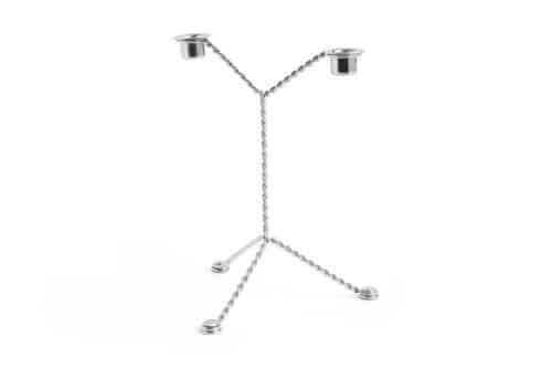 HAY Wire kaarsenhouder zilver