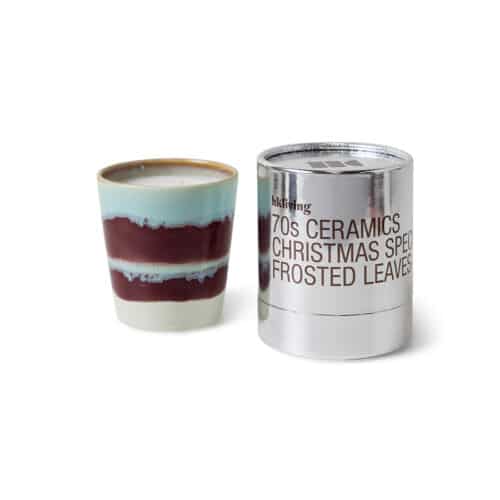 Hk living 70's ceramics: Christmas special - frosted leaves geurkaas