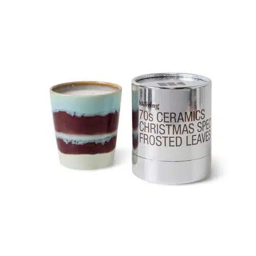 Hk living 70's ceramics: Christmas special - frosted leaves geurkaas