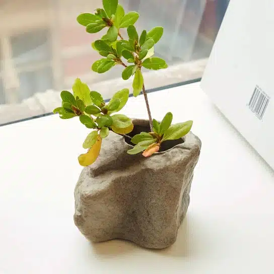 KIKKERLAND kleine steen vaas