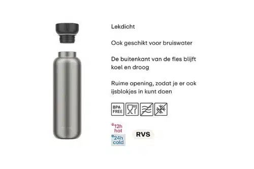 MEPAL Ellipse isoleerfles 500ml vivid blauw