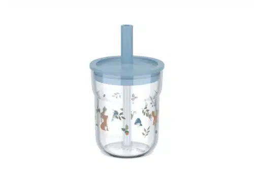 Mepal Kinderglas met rietje Mio 250ml forest friends