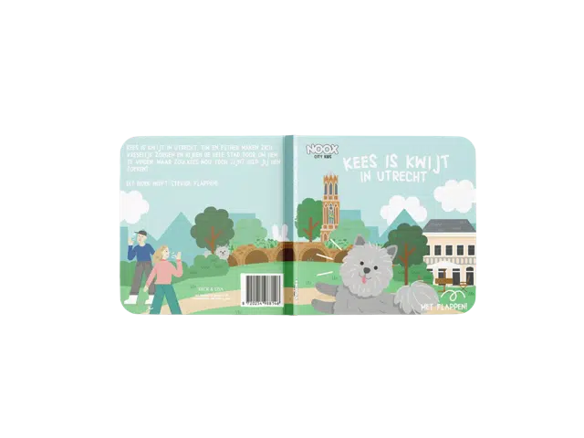 NOOX x KECK & LISA Kees is Kwijt in Utrecht boek met flappen