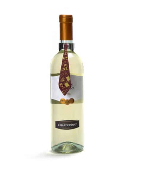 Peleg Design flessen stropdas wijnglasprint