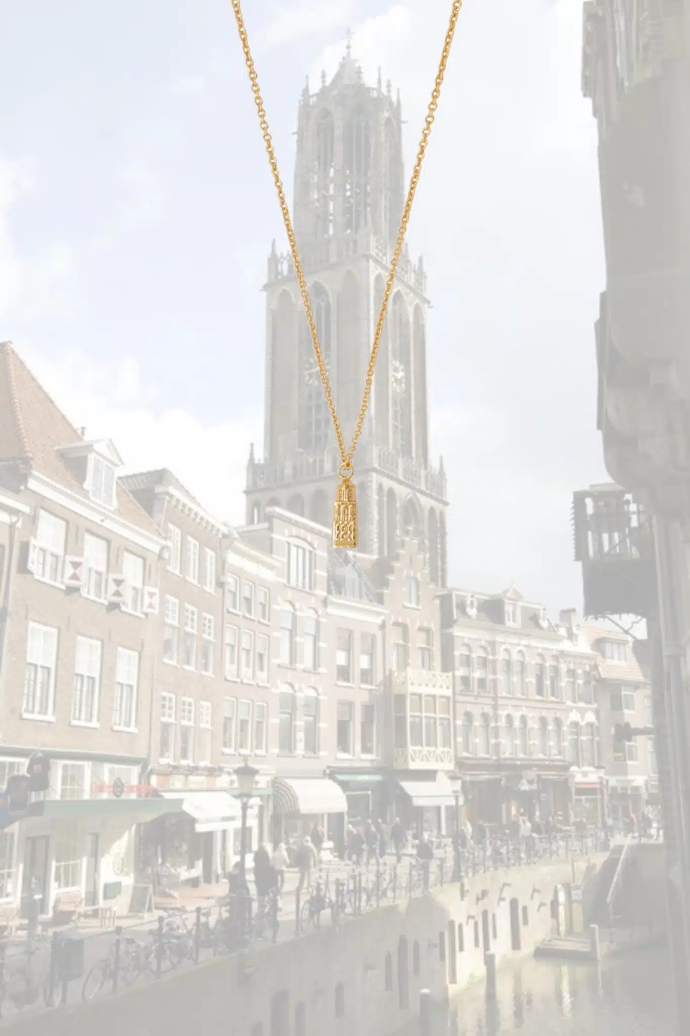Riverstones Ketting de Dom Utrecht goud