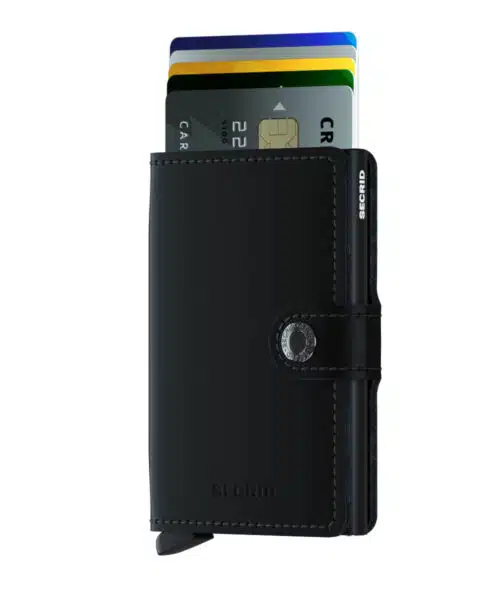SECRID Matte miniwallet zwart