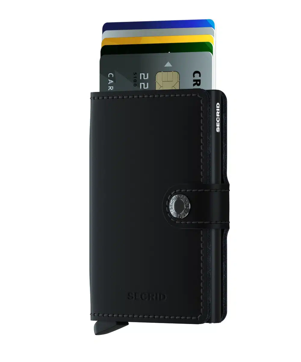 SECRID Matte miniwallet zwart