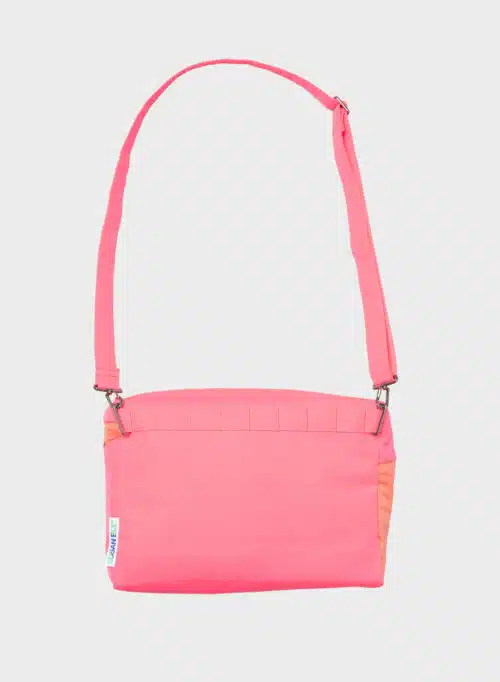 SUSAN BIJL Bum bag fluo pink & coral medium