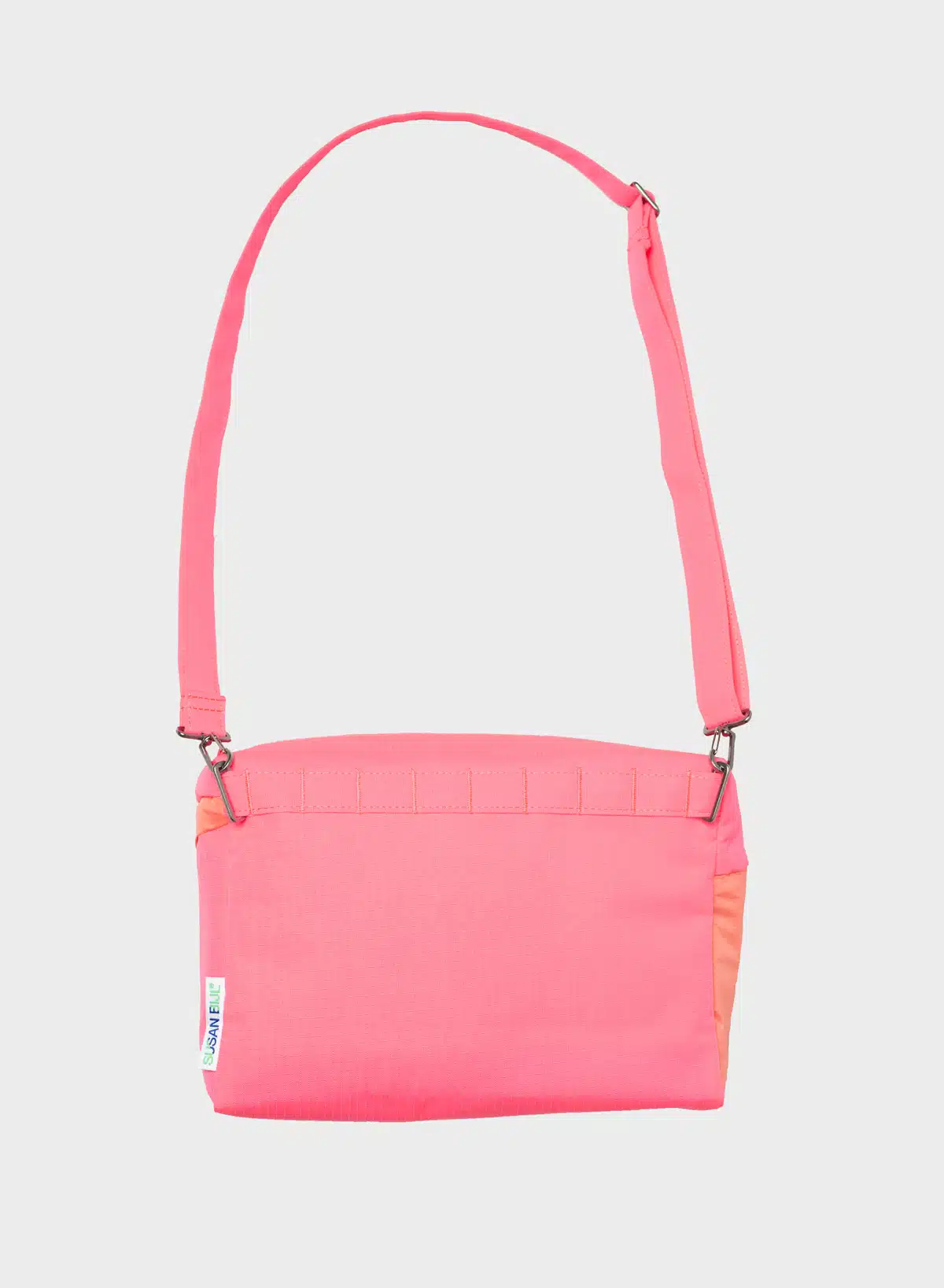 SUSAN BIJL Bum bag fluo pink & coral medium