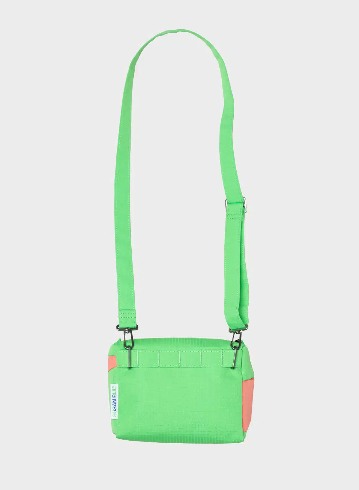SUSAN BIJL Bum bag greenscreen & coral small